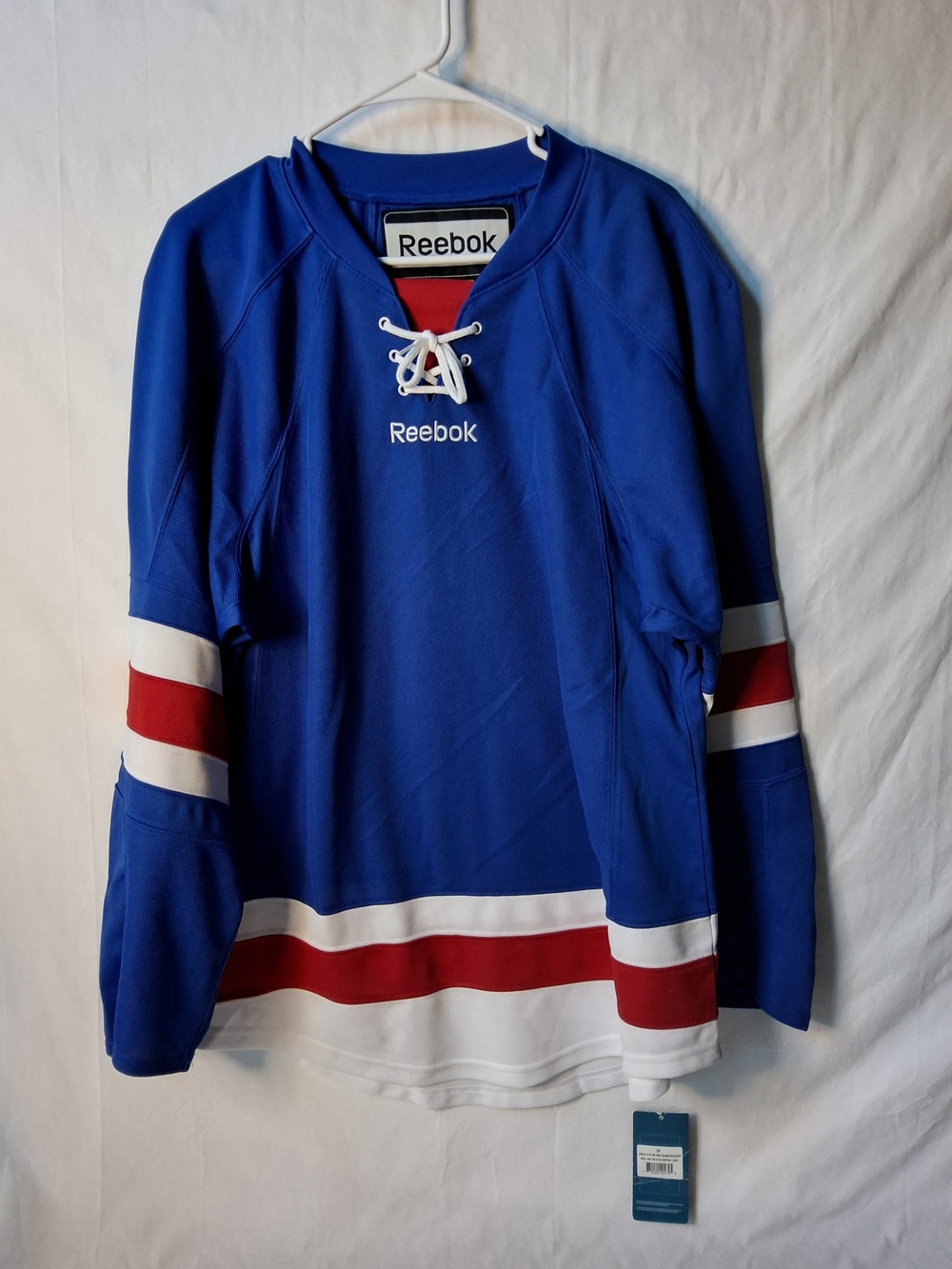 Reebok Blue, Red & White Hockey Jersey